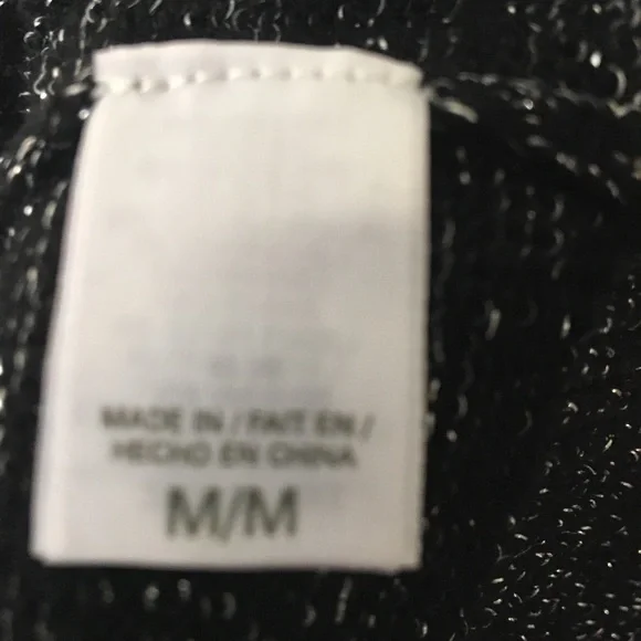 Victoria Secret Womens Sweater Black Shimmer Medium - Picture 4 of 6
